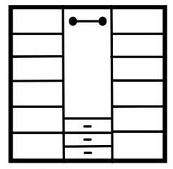 Шкаф "Лирона" 3-х створчатый